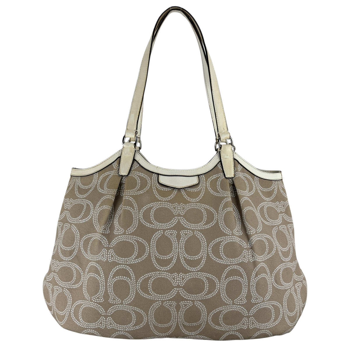COACH SIGNATURE ROPE PRINT SHOULDER BAG