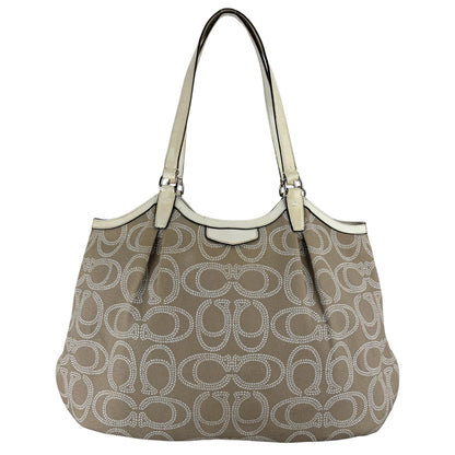 COACH SIGNATURE ROPE PRINT SHOULDER BAG
