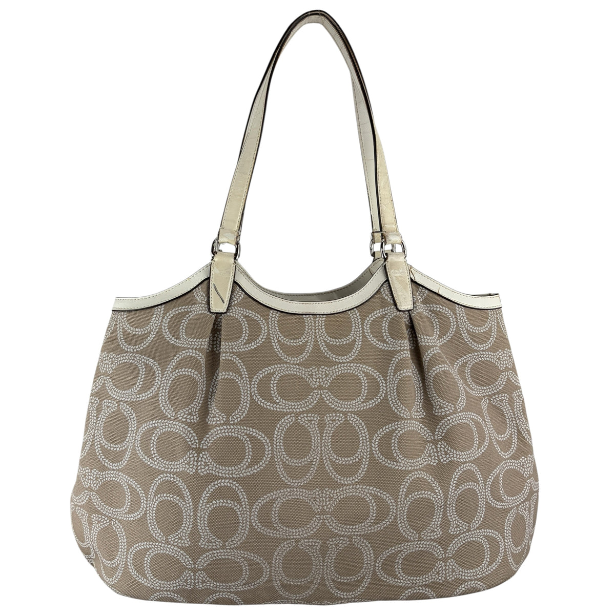 COACH SIGNATURE ROPE PRINT SHOULDER BAG