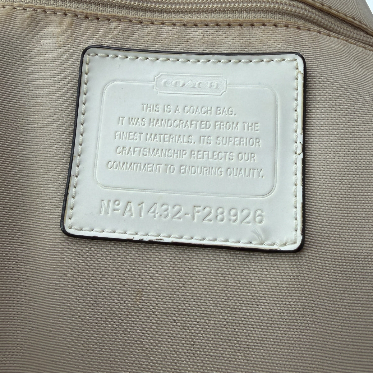 COACH SIGNATURE ROPE PRINT SHOULDER BAG
