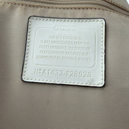 COACH SIGNATURE ROPE PRINT SHOULDER BAG