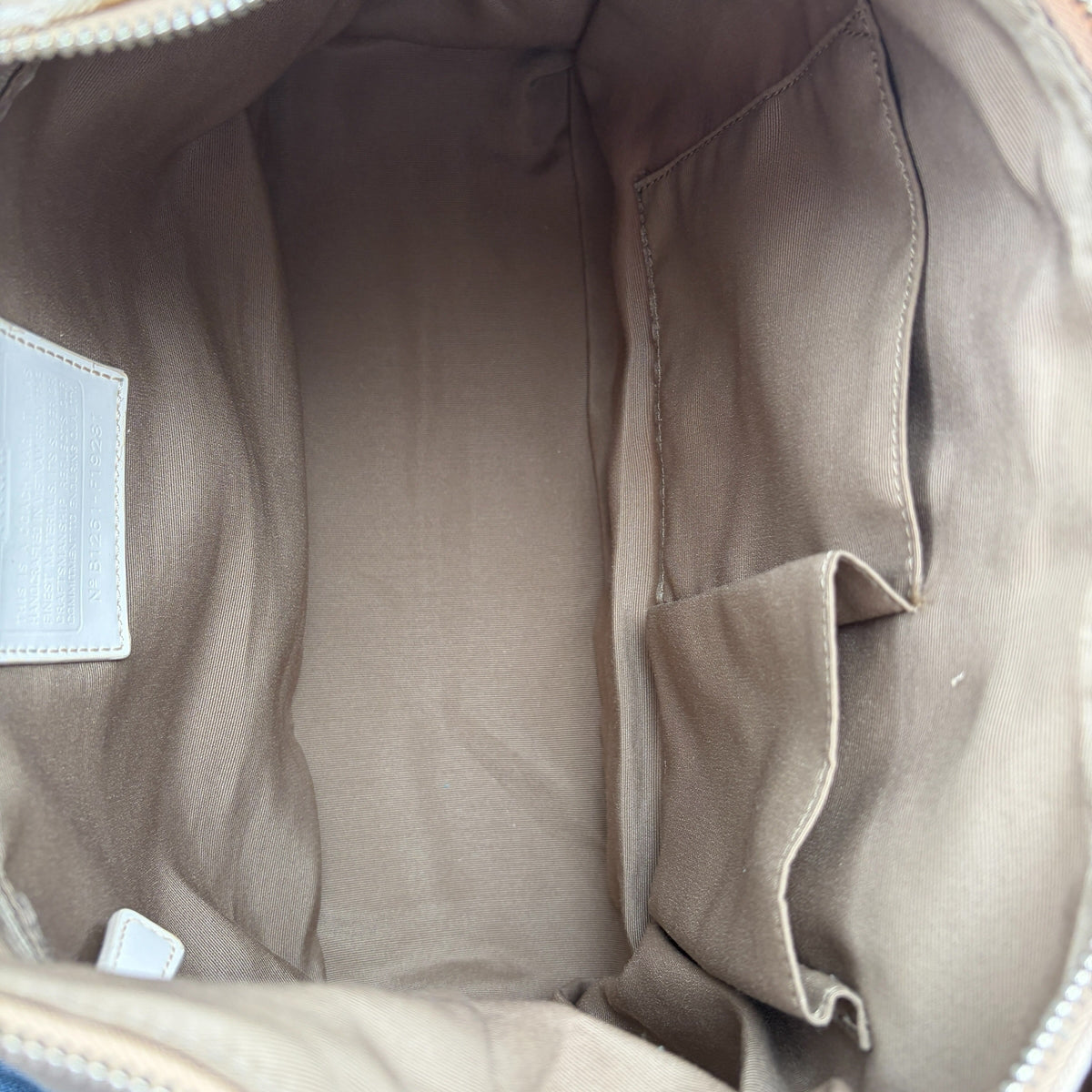 COACH SIGNATURE STRIPE 2 WAY HOBO BAG