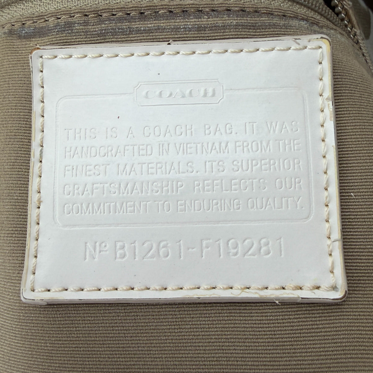 COACH SIGNATURE STRIPE 2 WAY HOBO BAG