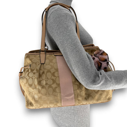 COACH SIGNATURE GALLERY TOTE SHOULDER BAG 