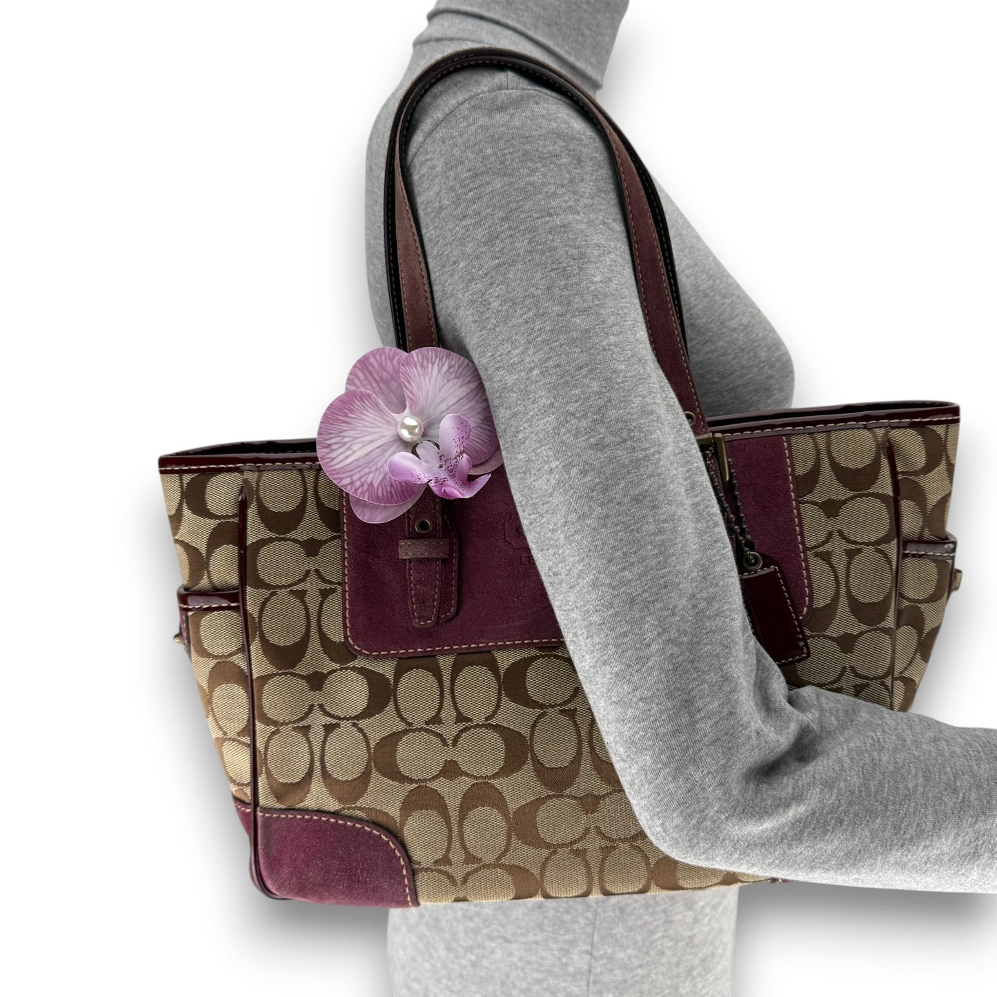 COACH SOHO PLEATED SIGNATURE TOTE 