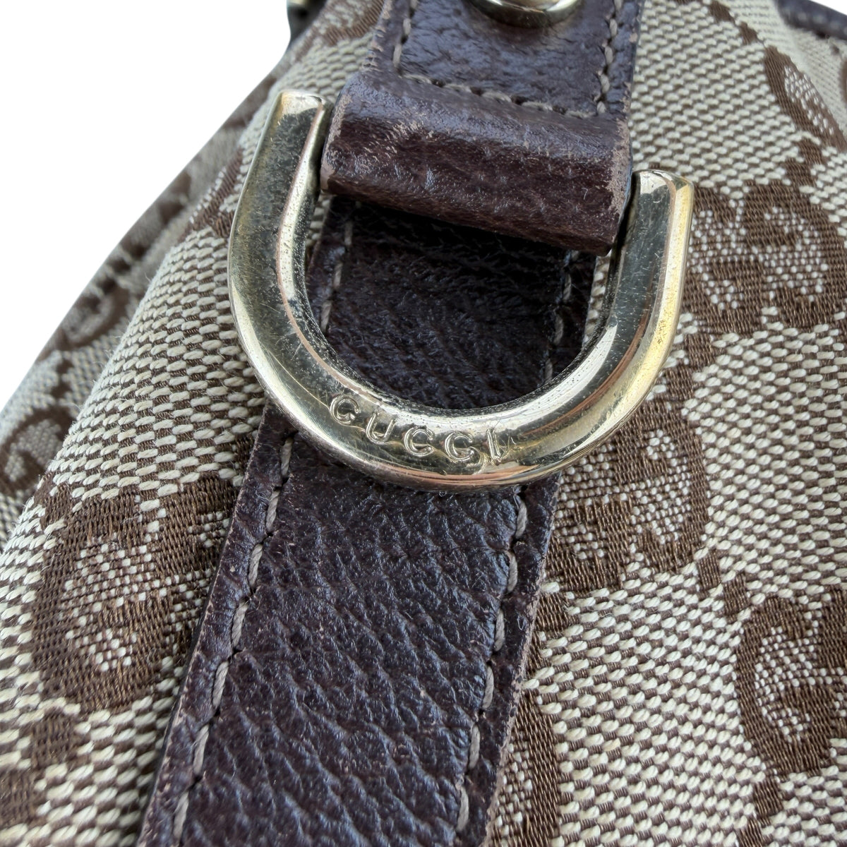 GUCCI GG CANVAS ABBEY D-RING TOTE BAG