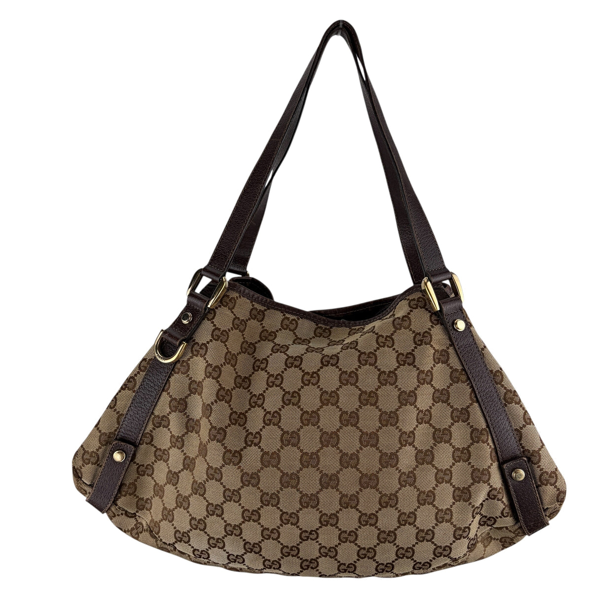 GUCCI GG CANVAS ABBEY D-RING TOTE BAG