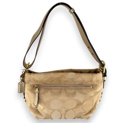 COACH SIGNATURE CANVAS BAG DARK RED 