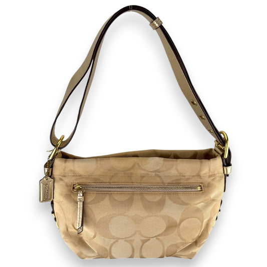 COACH SIGNATURE CANVAS BAG DARK RED 