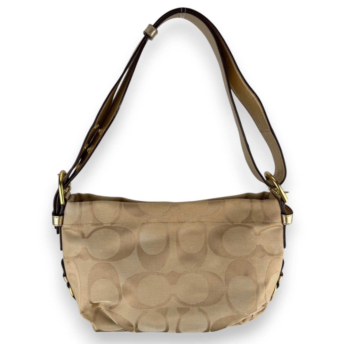 COACH SIGNATURE CANVAS BAG DARK RED 