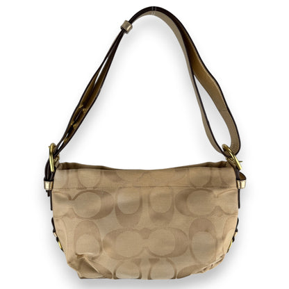 COACH SIGNATURE CANVAS BAG DARK RED 