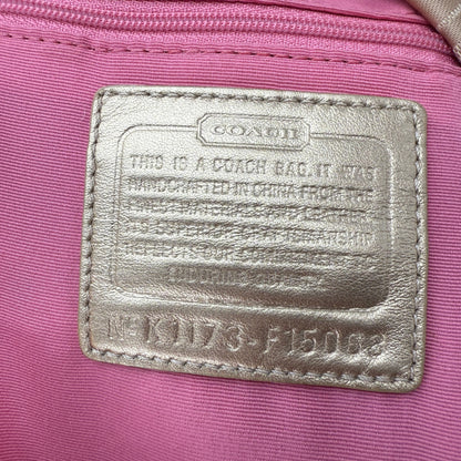 COACH SIGNATURE CANVAS BAG DARK RED 