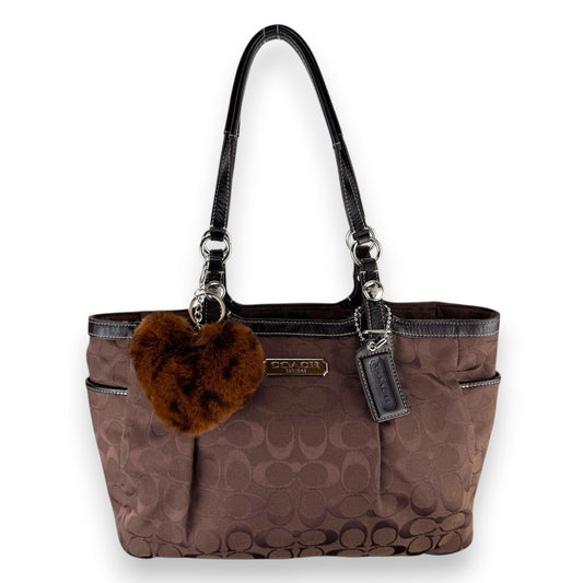 COACH SIGNATURE JACQUARD STRIPE BAG (LARGE) 