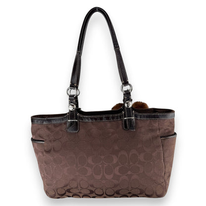 COACH SIGNATURE JACQUARD STRIPE BAG (LARGE) 