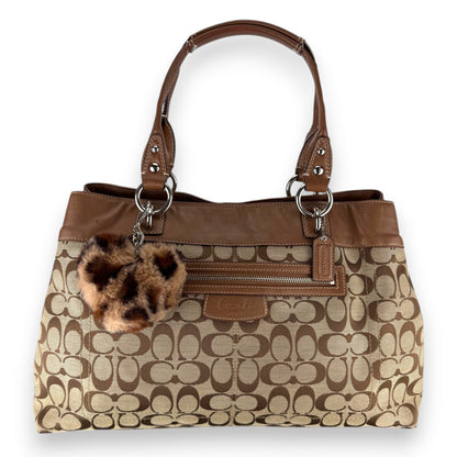 COACH SIGNATURE JACQUARD STRIPE BAG 
