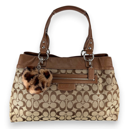 COACH SIGNATURE JACQUARD STRIPE BAG 