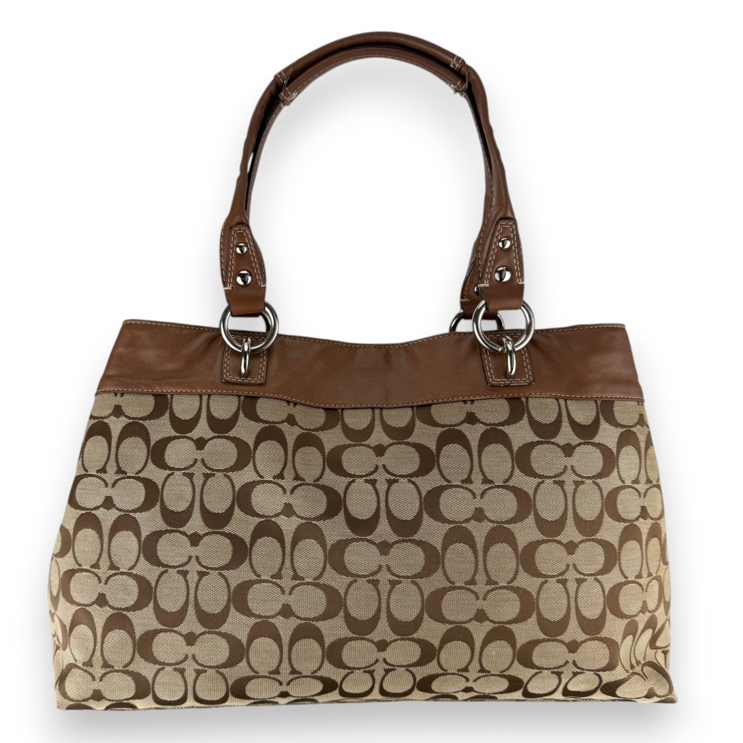 COACH SIGNATURE JACQUARD STRIPE BAG 