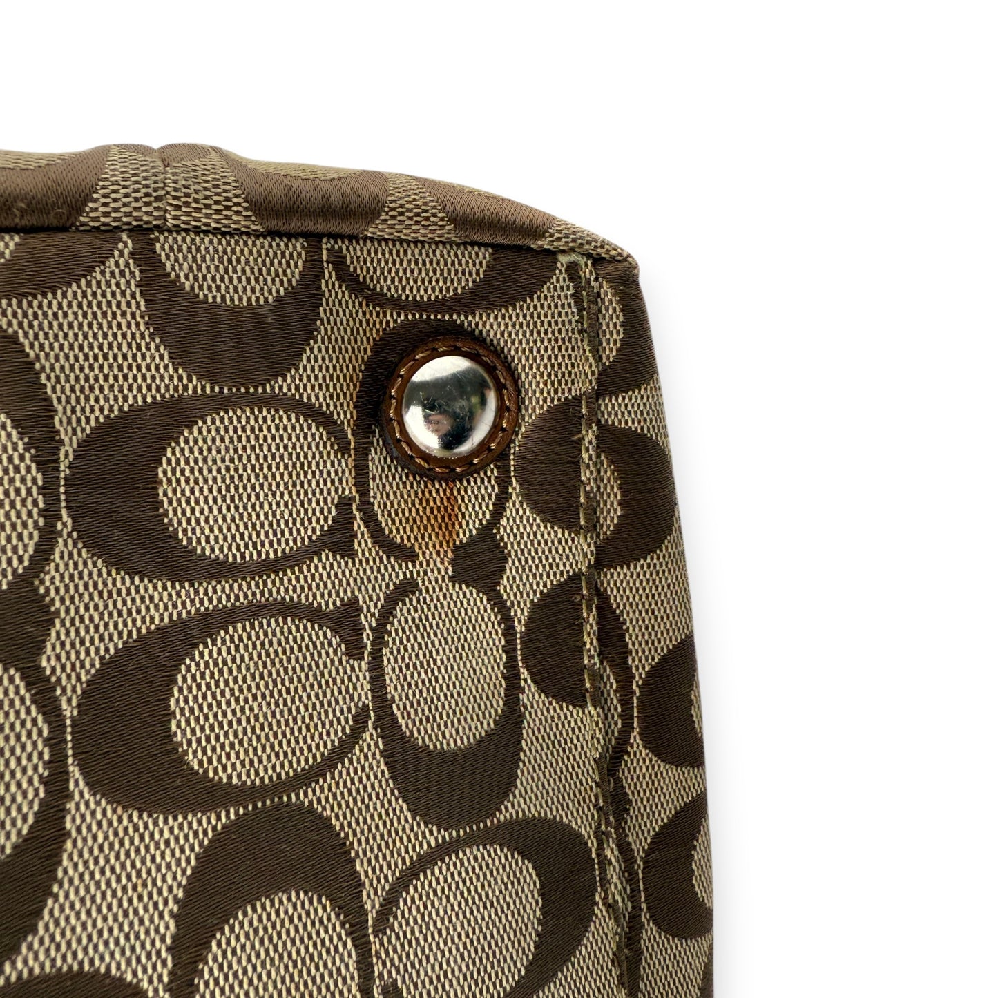 COACH SIGNATURE JACQUARD STRIPE BAG 