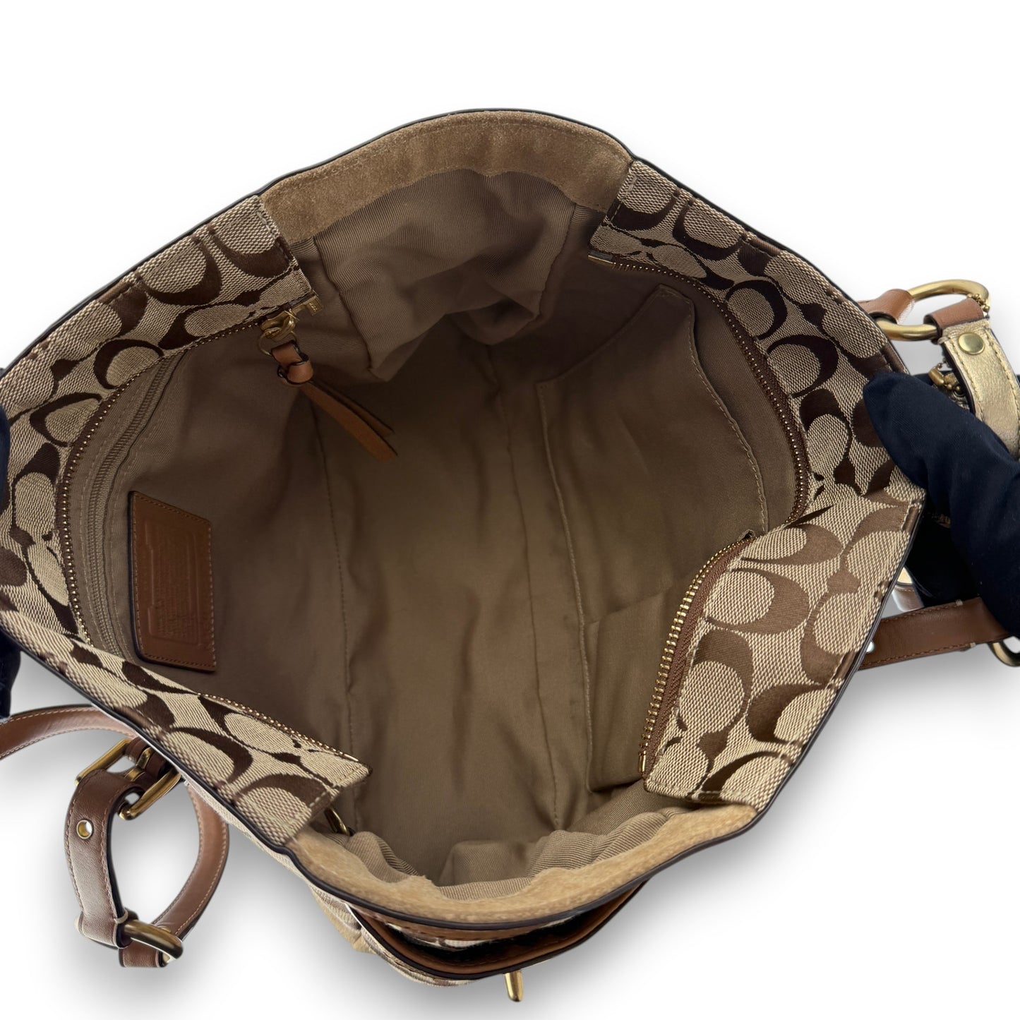 COACH SOHO PLEATED SIGNATURE TOTE 