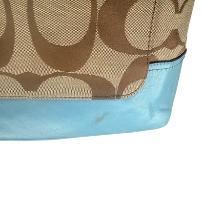 COACH SIGNATURE JACQUARD STRIPE BAG 
