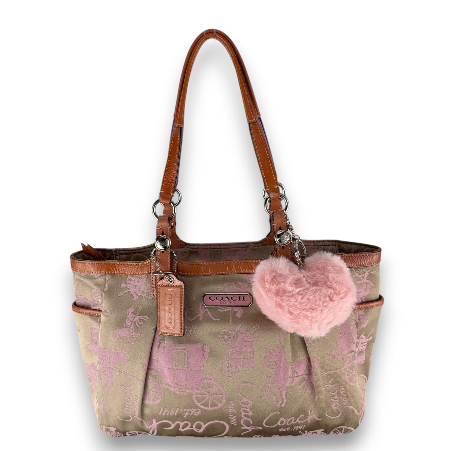 COACH SIGNATURE GALLERY TOTE SHOULDER BAG 