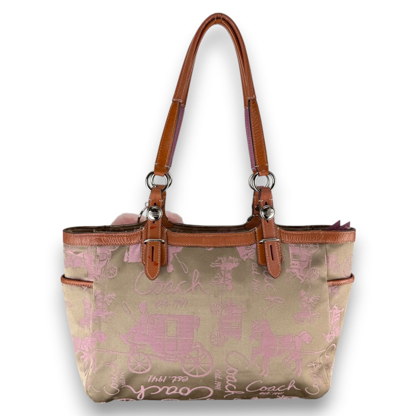 COACH SIGNATURE GALLERY TOTE SHOULDER BAG 