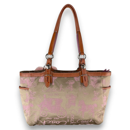 COACH SIGNATURE GALLERY TOTE SHOULDER BAG 