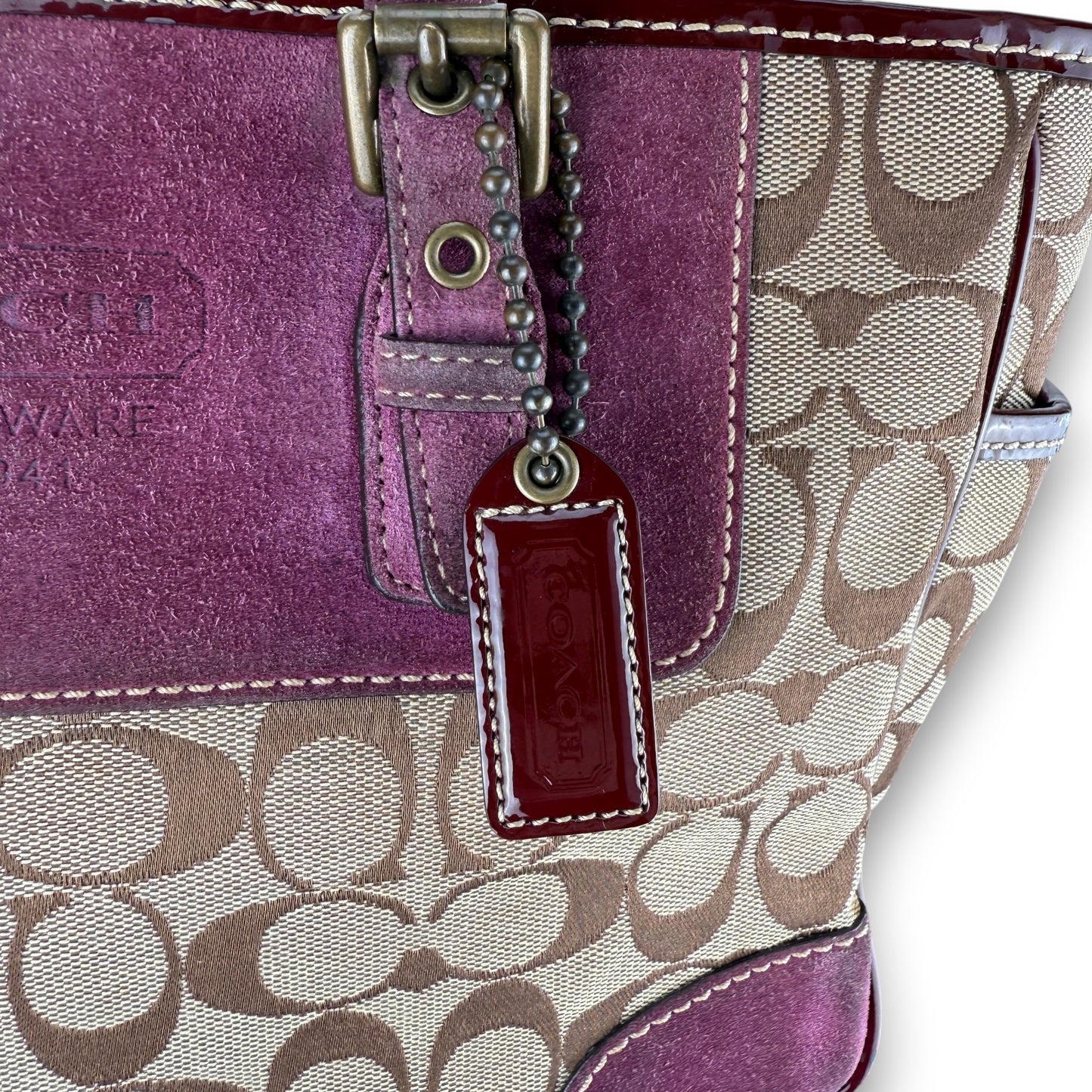 COACH SOHO PLEATED SIGNATURE TOTE 