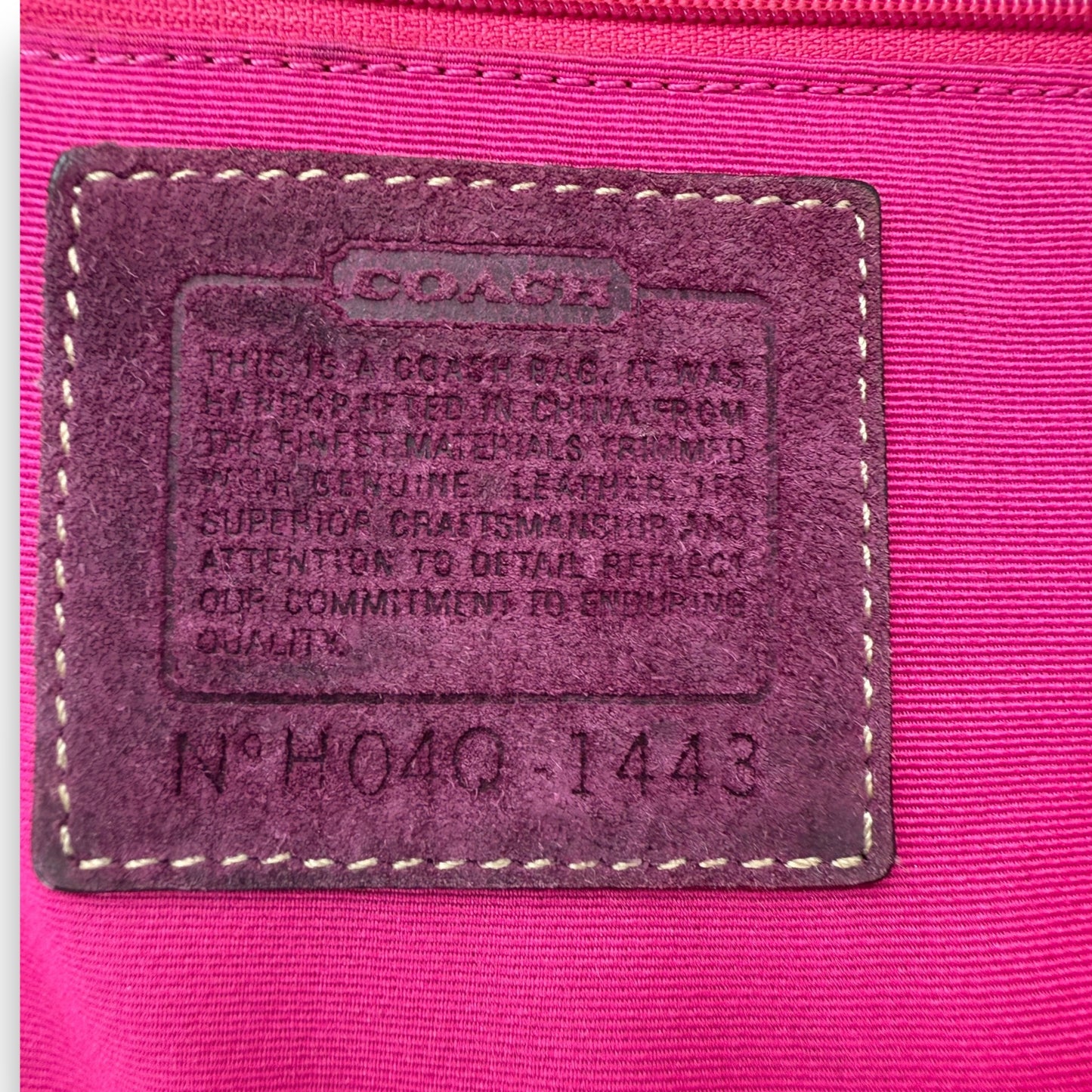 COACH SOHO PLEATED SIGNATURE TOTE 