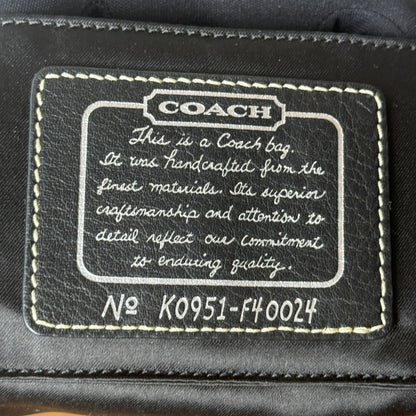 COACH SIGNATURE STRIPE BLACK MINI HOBO BAG