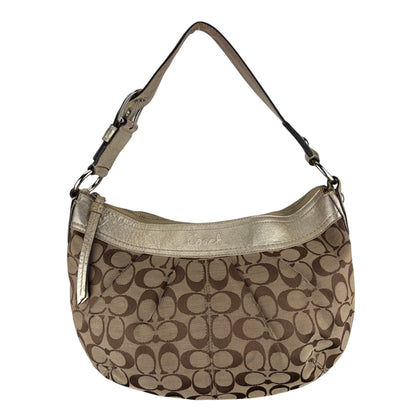COACH SIGNATURE PLEATED HOBO BAG