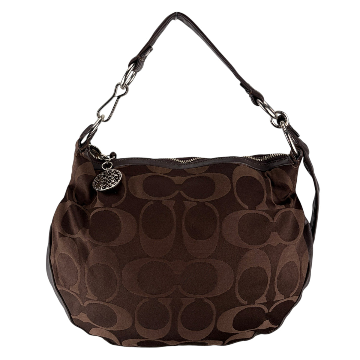 COACH SIGNATURE HOBO BAG BROWN