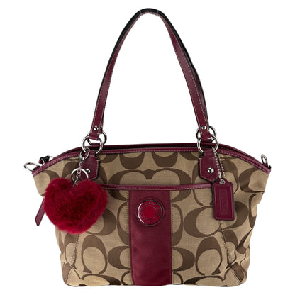 COACH SIGNATURE JACQUARD STRIPE BAG (LARGE) 