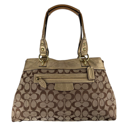 COACH SIGNATURE JACQUARD STRIPE BAG 