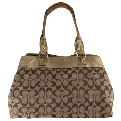 COACH SIGNATURE JACQUARD STRIPE BAG 