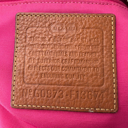 COACH SIGNATURE PINK STRIPE SHOULDER BAG