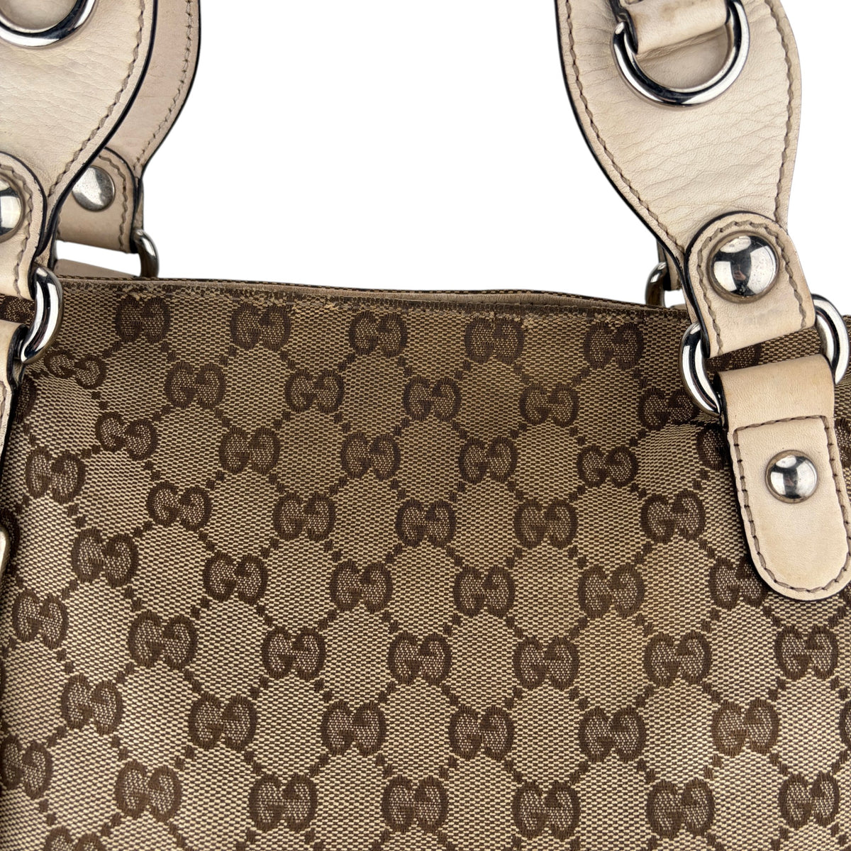 GUCCI GG CANVAS ICON BIT TOTE BAG
