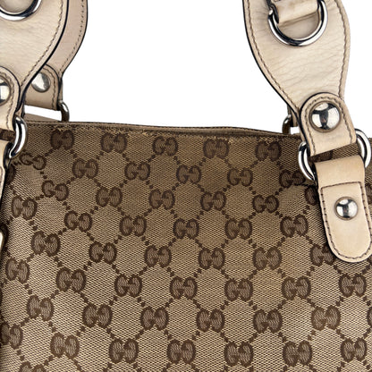 GUCCI GG CANVAS ICON BIT TOTE BAG