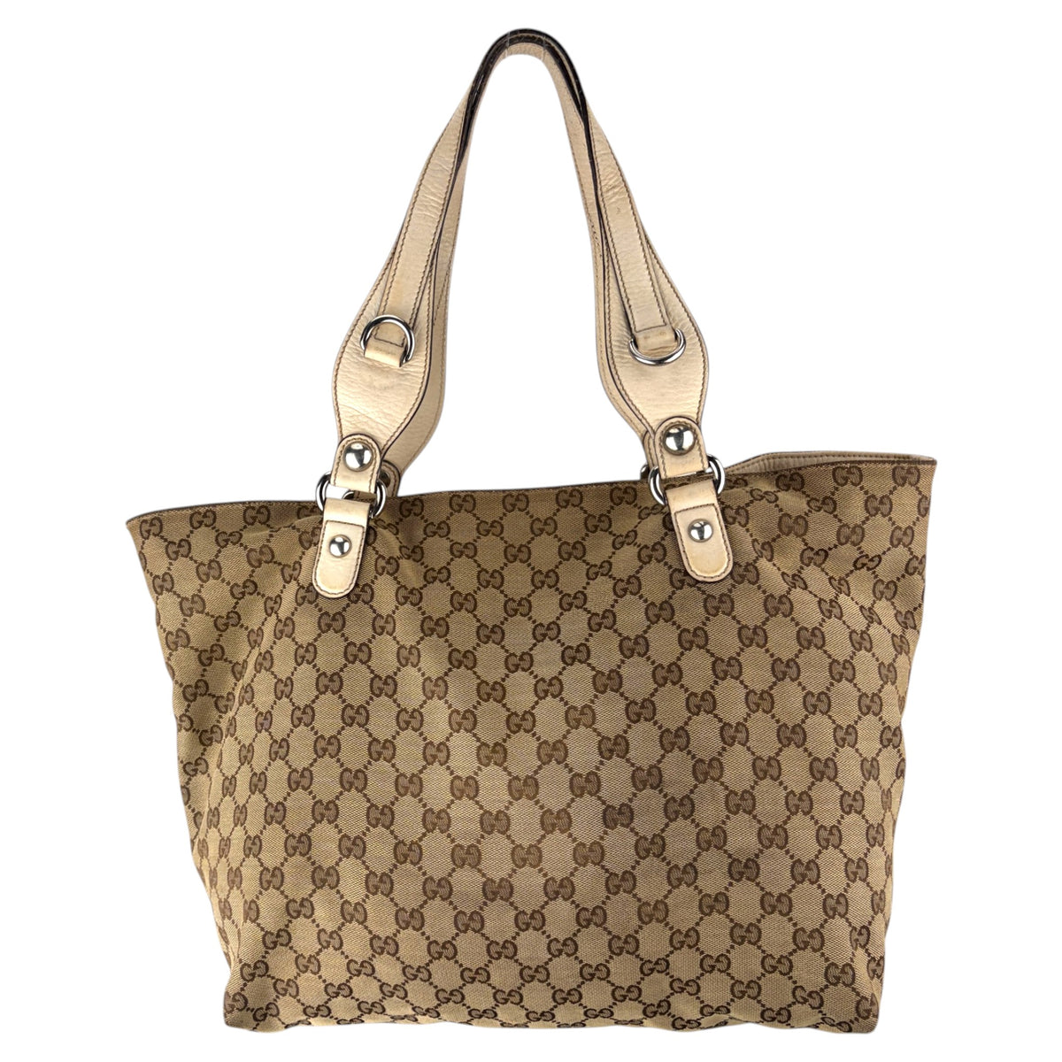 GUCCI GG CANVAS ICON BIT TOTE BAG