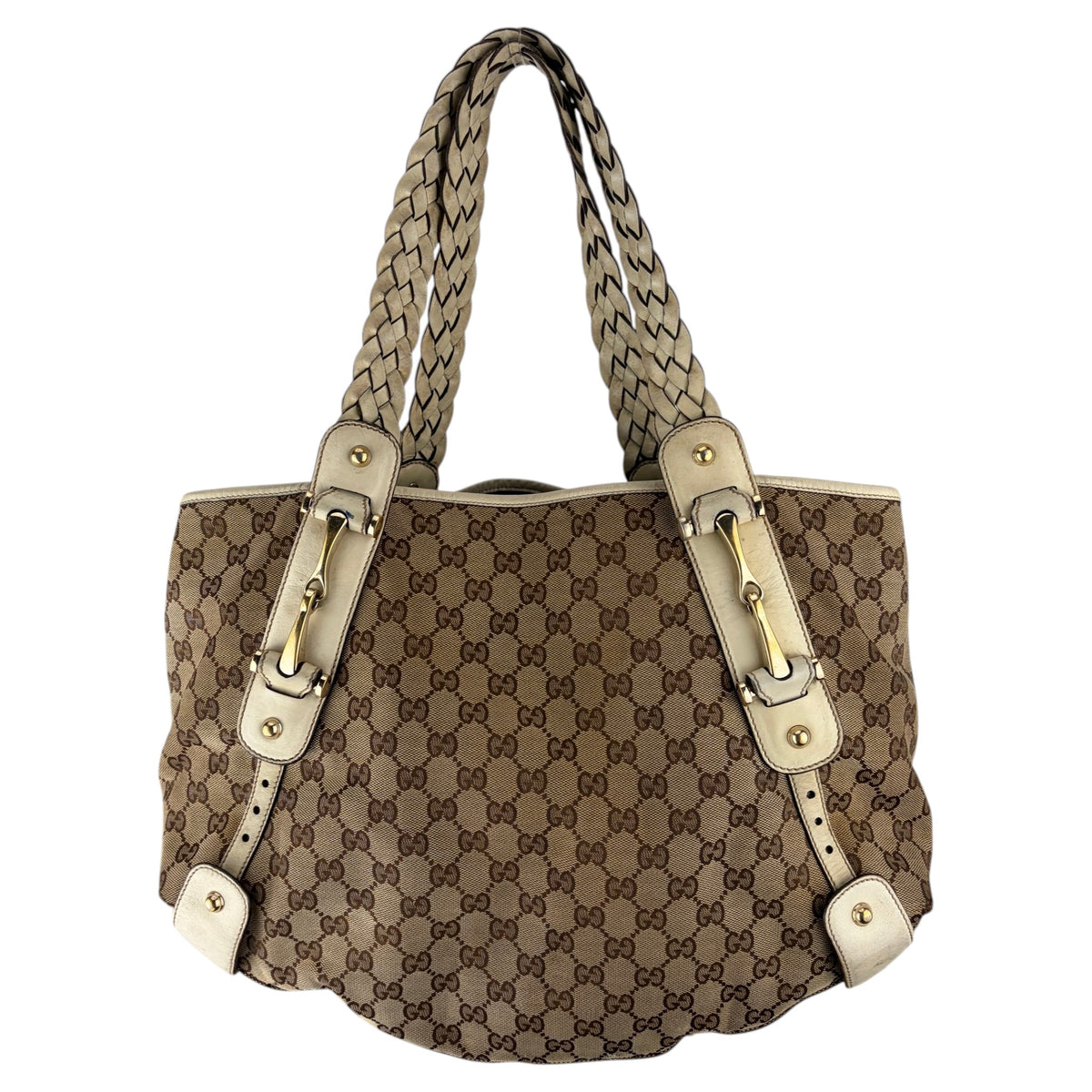 GUCCI GG PELHAM BRAIDED SHOULDER BAG