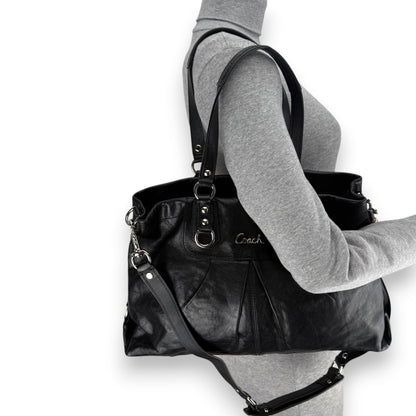 COACH ASHLEY LEATHER SATCHEL BAG