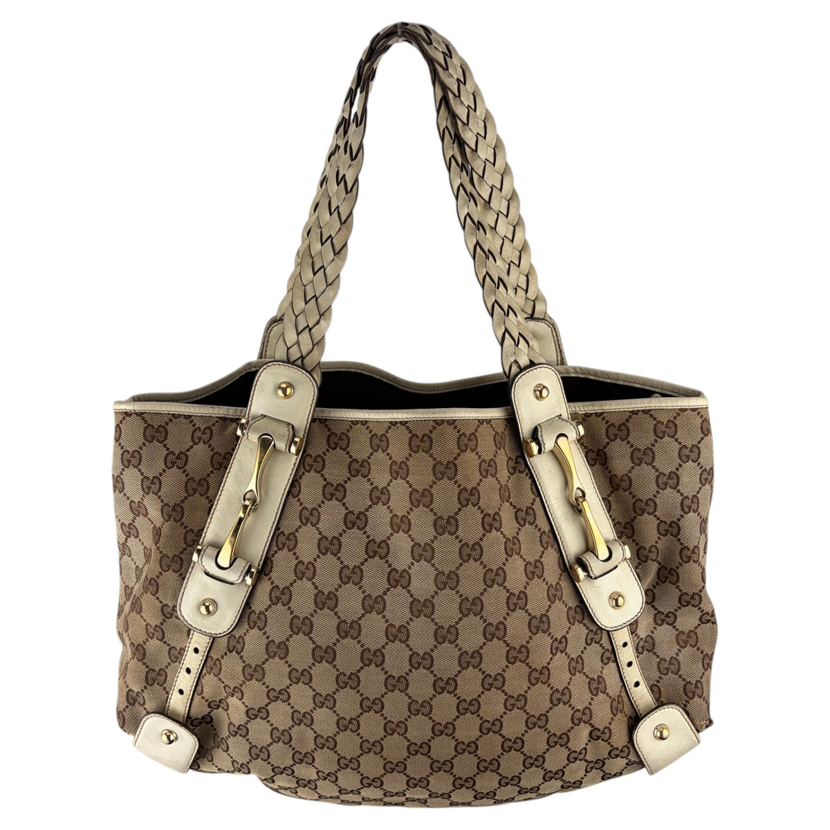 GUCCI GG PELHAM BRAIDED SHOULDER BAG
