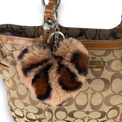 COACH SIGNATURE CANVAS BAG DARK RED 