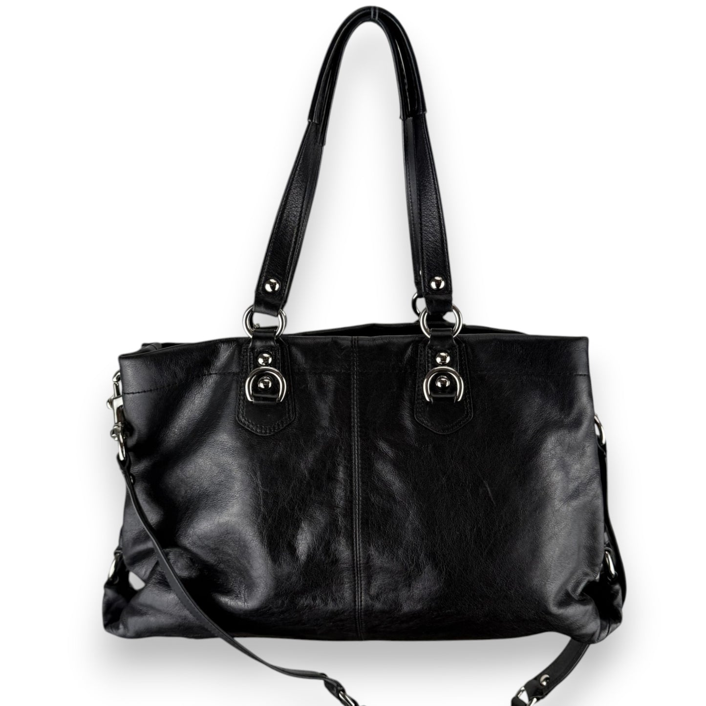 COACH ASHLEY LEATHER SATCHEL BAG