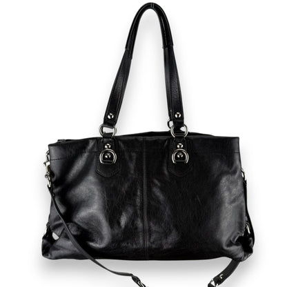 COACH ASHLEY LEATHER SATCHEL BAG