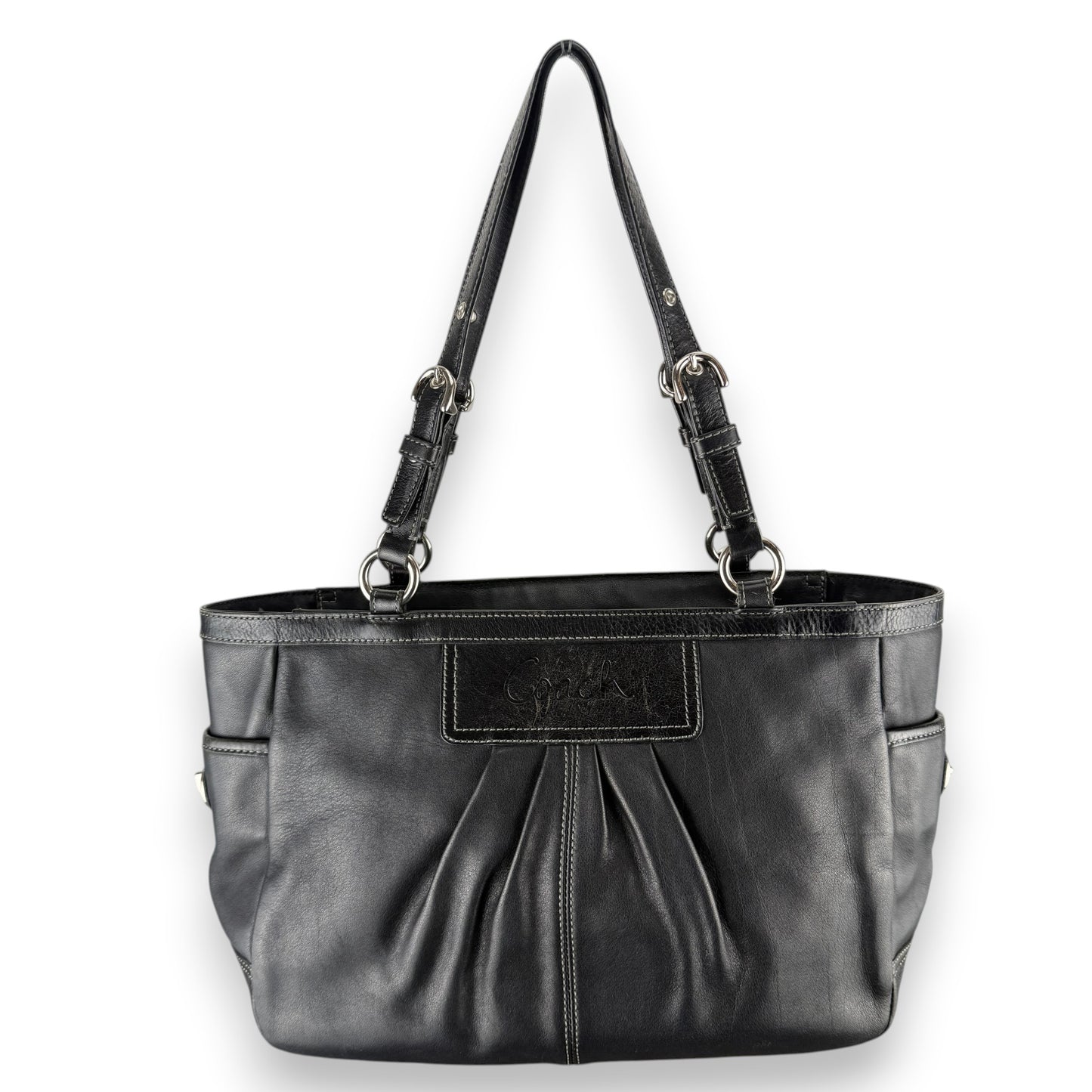 COACH SIGNATURE JACQUARD STRIPE BAG (LARGE) 
