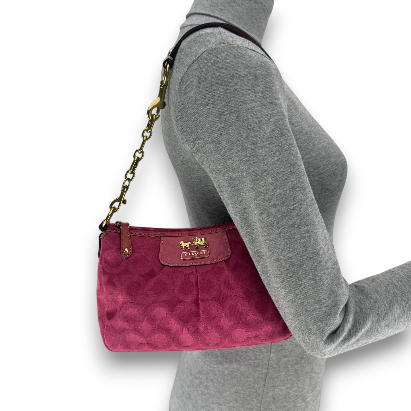 COACH MADISON OP ART MINI BAG PINK