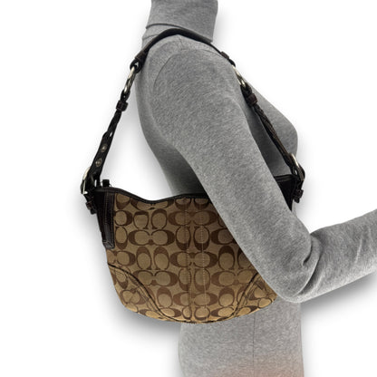 COACH SIGNATURE BRAIDED HOBO BAG