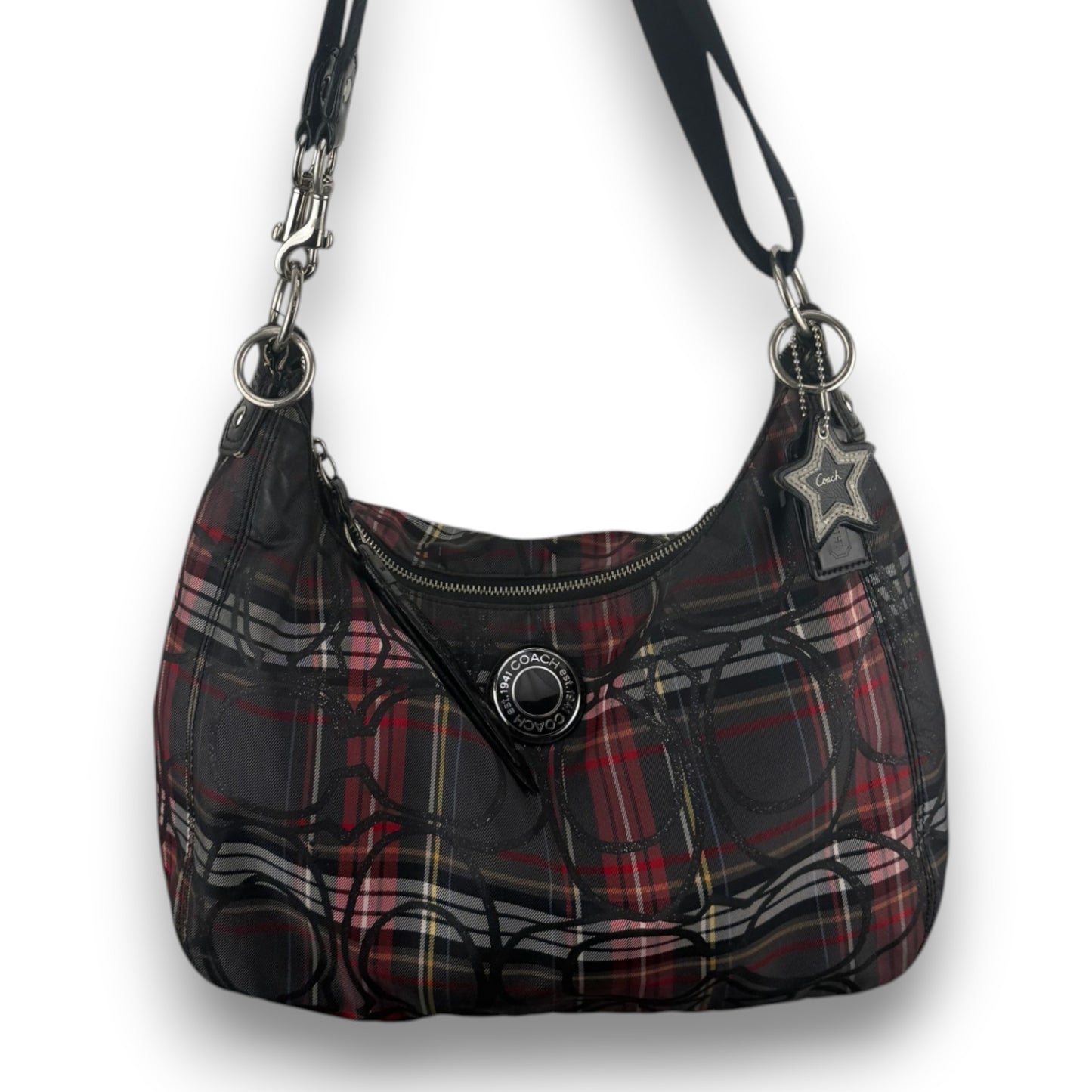 COACH SIGNATURE JACQUARD STRIPE BAG (LARGE) 