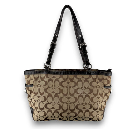 COACH SIGNATURE JACQUARD STRIPE BAG (LARGE) 